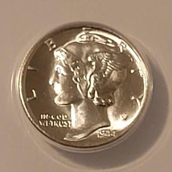 1944 D Mercury Dime MS66 FB ANACS - Picture 3 of 4